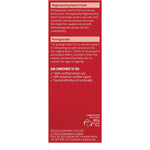 Back of a 50ml Weleda Pomegranate Hand Cream box with nutrition facts, ingredients, and product certifications.