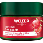 40ml tube of Weleda Firming Day Cream with pomegranate and maca peptides on a white background.