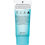 A single tube of Wotnot Barrenderfind natural sunscreen shown from the back on a plain white background. The tube is white with a light blue gradient at the bottom and contains product details, usage directions, icons, and the Wotnot website.