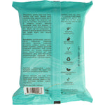 Back of Wotnot Sensitive Face Wipes pack showing ingredients, certifications, and directions for use.