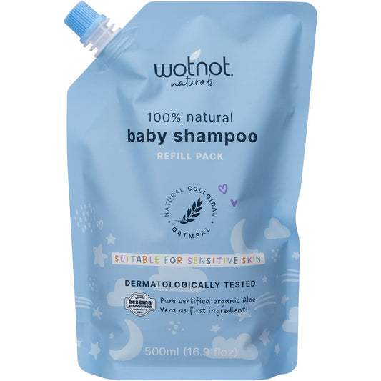 Wotnot Baby Shampoo Refill Pack Suitable For Sensitive Skin 500ml