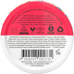 Back of 60g Woohoo Urban deodorant tin showing ingredients, usage directions, and Australian-made logo.