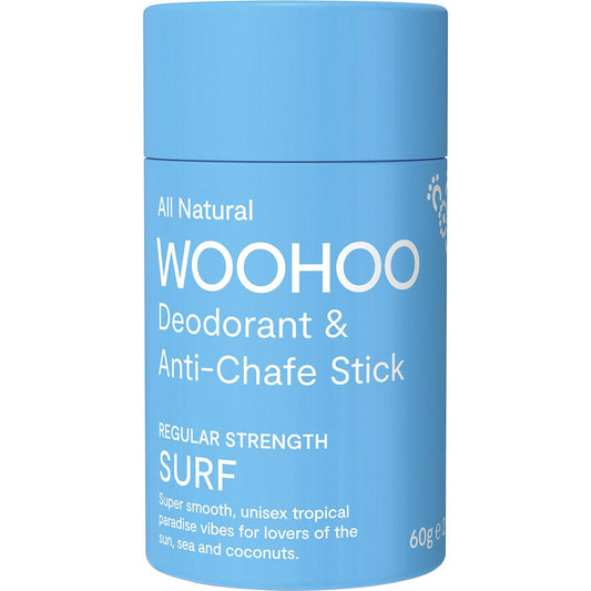 Woohoo Body Deodorant Stick Surf Regular Strength(Anti-Chafe) 60g