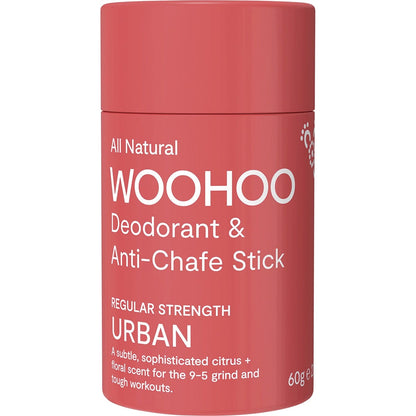 Woohoo Body Deodorant Stick Urban Regular Strength(Anti-Chafe) 60g