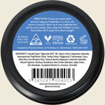 Back of Woohoo Drift deodorant tin with directions, ingredients, and 100% natural, vegan, and Australian-made labels.