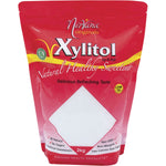 2kg resealable pouch of Nirvana Originals Xylitol, a 100% natural and sugar-free healthy crystalline sweetener.