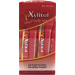 Right side of Nirvana Originals Xylitol 40-pack box highlighting product features and Australian-made logo.
