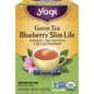 Yogi Tea Herbal Tea Bags Green Tea Blueberry Slim Life 16 Pack