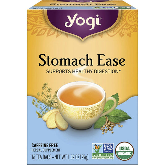 Yogi Tea Herbal Tea Bags Stomach Ease 16 Pack