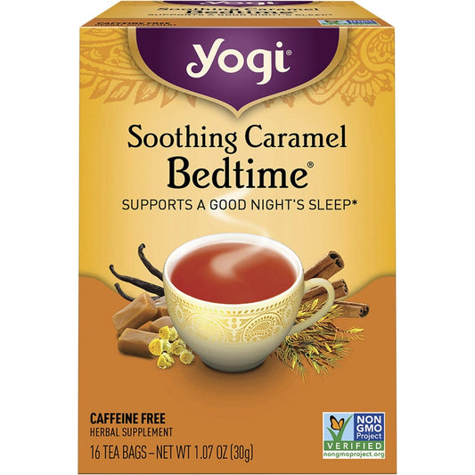 Yogi Tea Herbal Tea Bags Soothing Caramel Bedtime 16 Pack