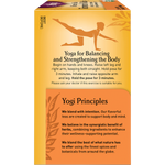 Left side of a Yogi Honey Chai Turmeric Vitality tea box showing brewing instructions and USDA Organic logo.