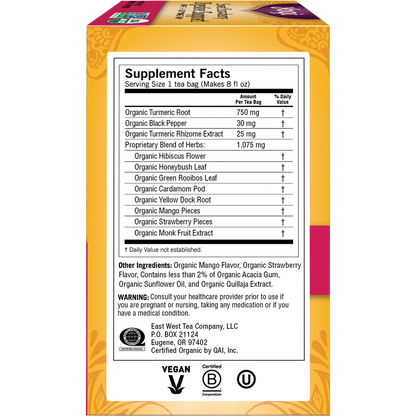 Yogi Tea Herbal Tea Bags Sweet Strawberry Digestive Support 16 Pack