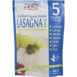 400g bag of Zero Slim and Healthy Certified Organic Konjac Lasagna Style noodles.