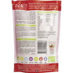 Back of Zero Organic Konjac Rice 400g bag with nutrition facts, ingredients, and cooking instructions.