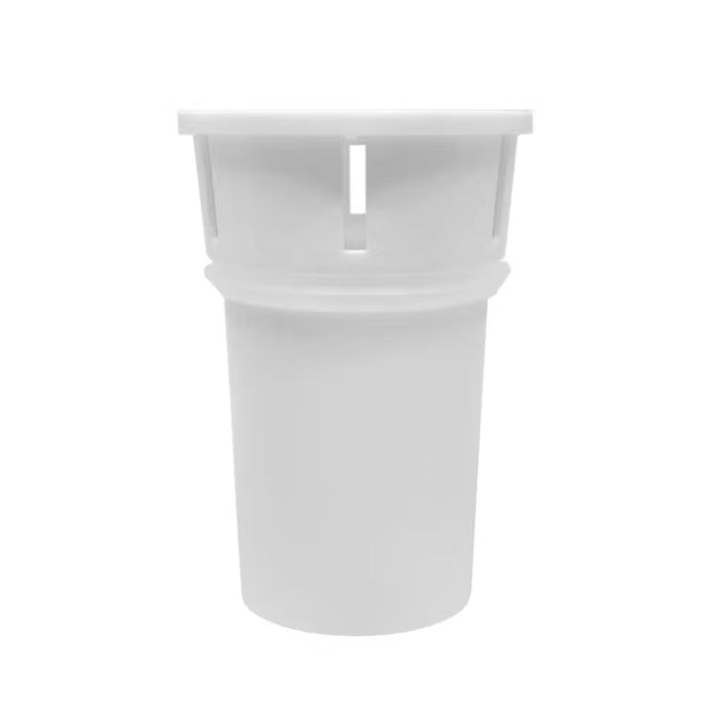 Single white Ecobud Gentoo replacement water filter cartridge on a white background.