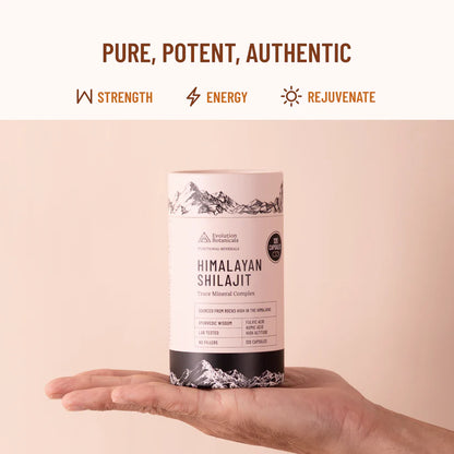 Evolution Botanicals Himalayan Shilajit Trace Mineral Complex 120 Caps