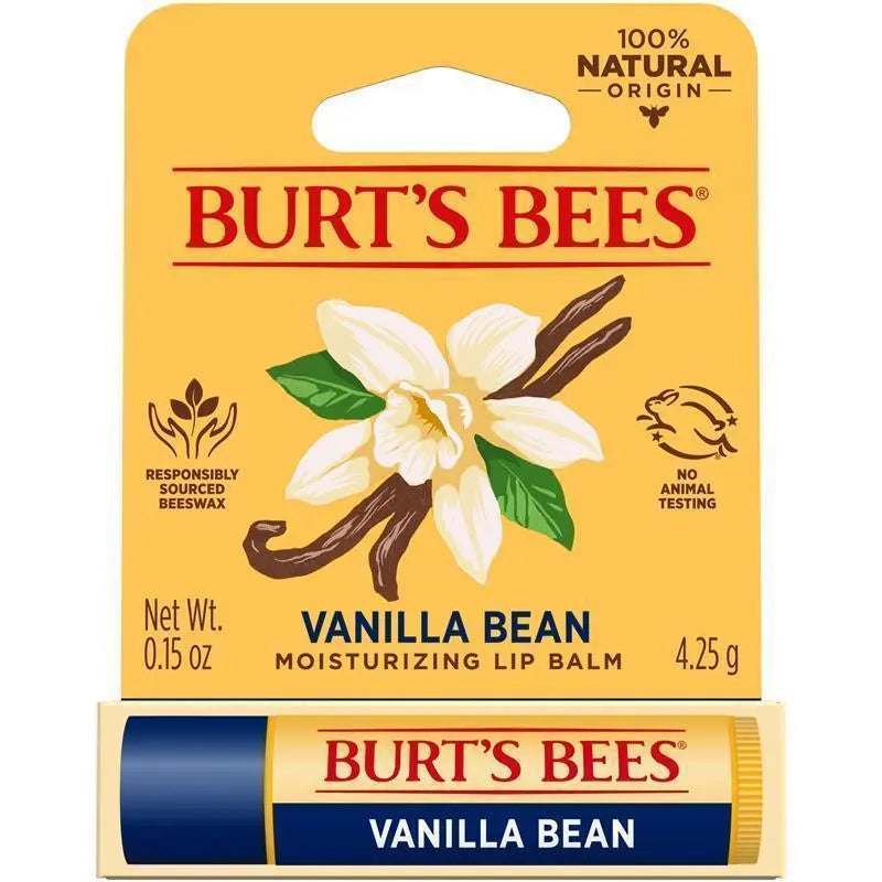 Burts Bees Moisturising Lip Balm Vanilla Bean 4.25g