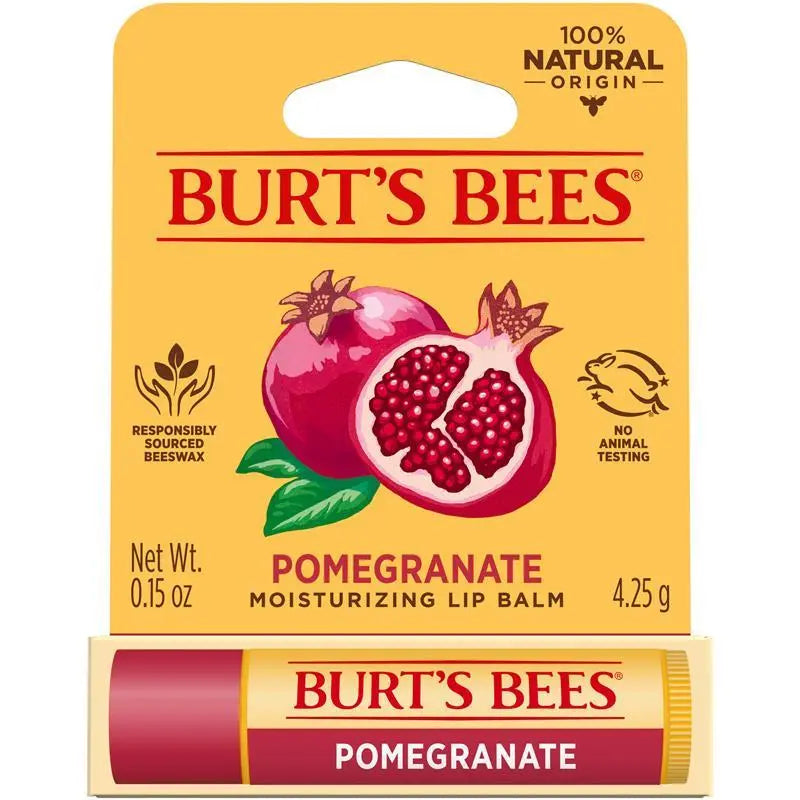 Burts Bees Moisturising Lip Balm Pomegranate 4.25g