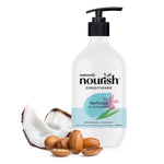 800ml bottle of Naturely Nourish Revitalise Conditioner for dry damaged hair on a white background.