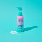Giovanni Eco Chic Kids Leave-In Conditioning Elixir 133ml bottle featuring watermelon and strawberry illustrations.